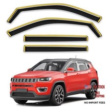 in-Channel Window Rain Guards Fit for Jeep Fit for 2017-2025 Jeep Compass