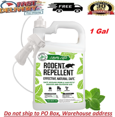#ad #ad Mighty Mint 1 Gallon Mice Rat Rodent Repellent Spray All Natural Peppermint Oil $34.97