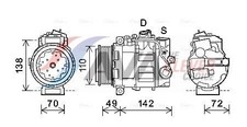 AVA Clever Choice Kompressor, Klimaanlage MSK644 für MERCEDES-BENZ