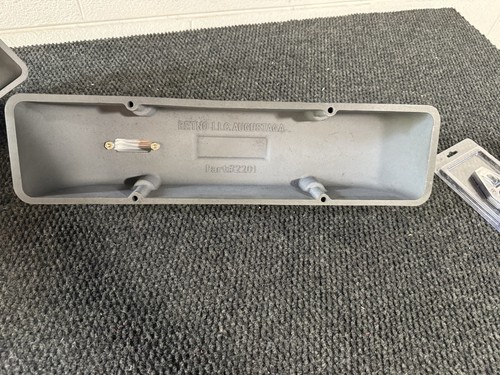 SBC RETNO Aluminum SandCast Valve Covers Lola McLaren Can Am Corvette Grandsport - Picture 9 of 10