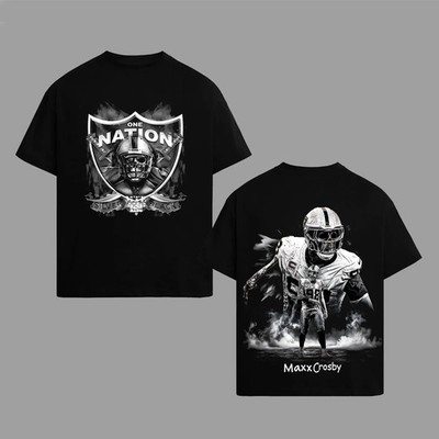 Raider Nation Outfit Mad Maxx Crosby 98 Cotton Hoodie T-Shirt