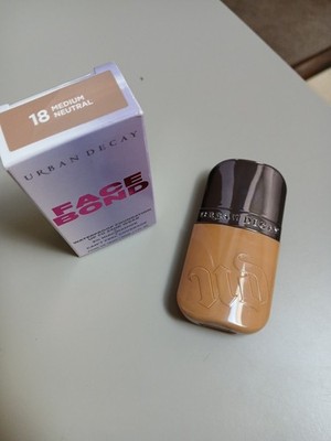 Urban Decay Face Bond Waterproof Foundation 18 Medium Neutral  30mL BNIB 