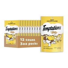 Temptations Classic Crunchy and Soft Cat Treats, Tasty Chicken Flavor, 3 oz. ...