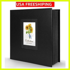 Photo Album 4x6 600 Photos, Leather Cover Extra Large Capacity Holds 600 Hori...