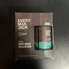 Every Man Jack Body Wash Collection, Sea Salt, 12 FL OZ 2 Pack 