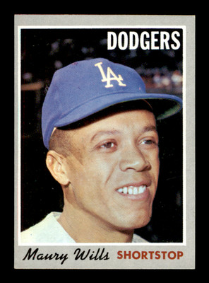 1970 TOPPS #595 MAURY WILLS (EX-MT) ~ GFCC