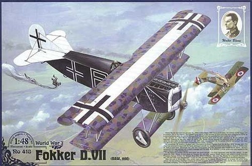 Roden 418 - 1:48 Fokker D.VII (OAW) 'Walter Blume' - New