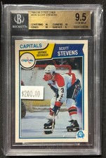 1983-84 O-PEE-CHEE BGS GEM MINT 9.5 Scott Stevens #376 Washington Capitals