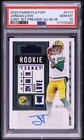 2020 Panini Playoff Jordan Love Rookie Auto Contenders Blue /10 PSA 10 GEM