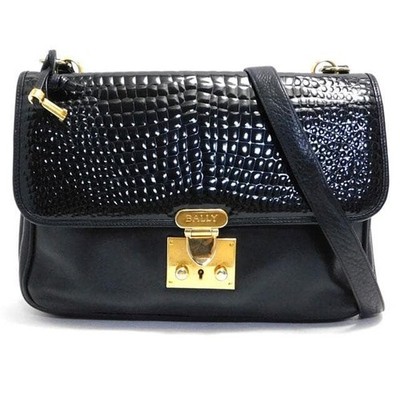 BALLY Shoulder Bag Black Authentic From Japan