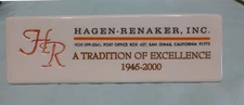 Hagen Renaker 1945-2000 Dealer Display Sign Plaque California Pottery Figurine