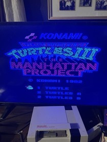 Konami Teenage Mutant Ninja Turtles III: The Manhattan Project NES 1992