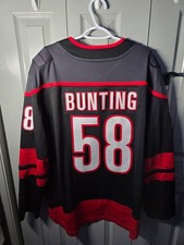 Michael Bunting NHL Carolina Hurricanes Black Fanatics Jersey Size XL
