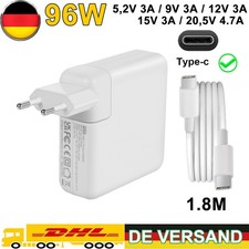 96W USB C Ladegerät Netzteil für MacBook Air 2020 2019 2018, iPad Pro Ladekabel