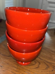 ドイツWaechtersbach ボウル 大 2個セット Waechtersbach Red Bowl - Etsy