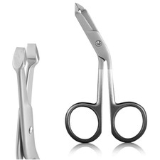 Professional Scissor Tweezers, 3Cr13 Stainless Steel Tweezers with Handles Large