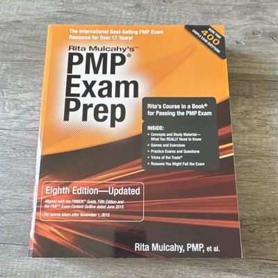 Rita Mulcahy PMP Exam Prep 8th Edition Updated Paperback Study Guide 2013