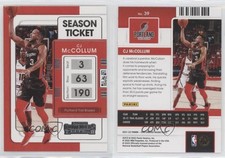 2021-22 Panini Contenders CJ McCollum #39