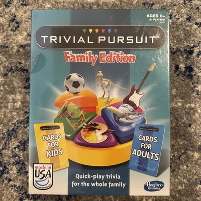 Trivial Pursuit: Family Edition (Hasbro Games, 1981) Trivia Quick Play