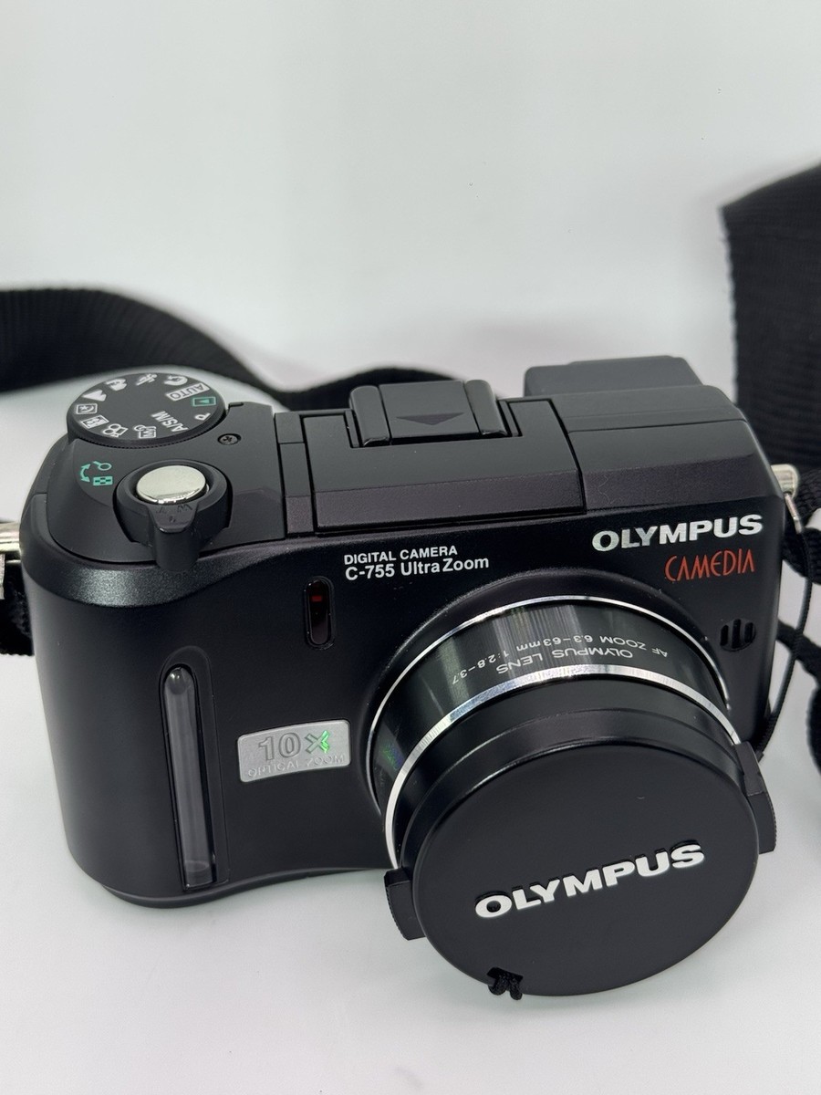 Olympus Camedia C-755 Ultra Zoom 4.0MP Digital Camera Black AF