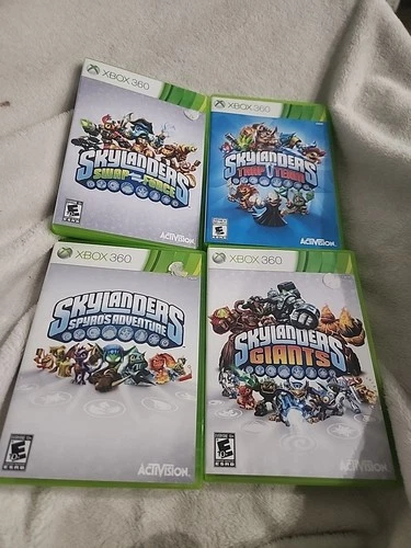 Skylanders 4 Game Lot Xbox 360 Giants Trap Team Spyros Adventure Swap Force