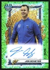 Jon Scheyer 2025-26 Bowman Best U Green Mini Diamond /99 AU Duke Auto
