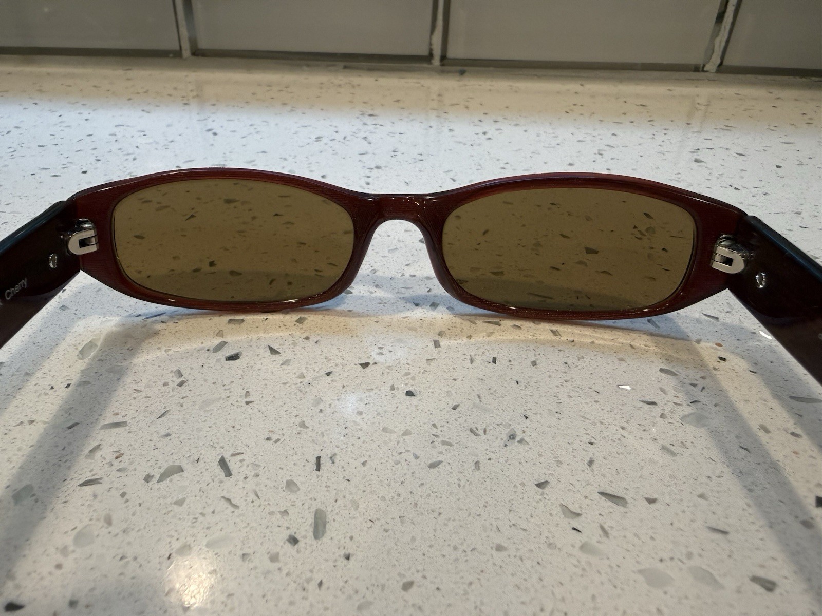 Smith Optics Slim Black Cherry Rectangular Sungla… - image 12