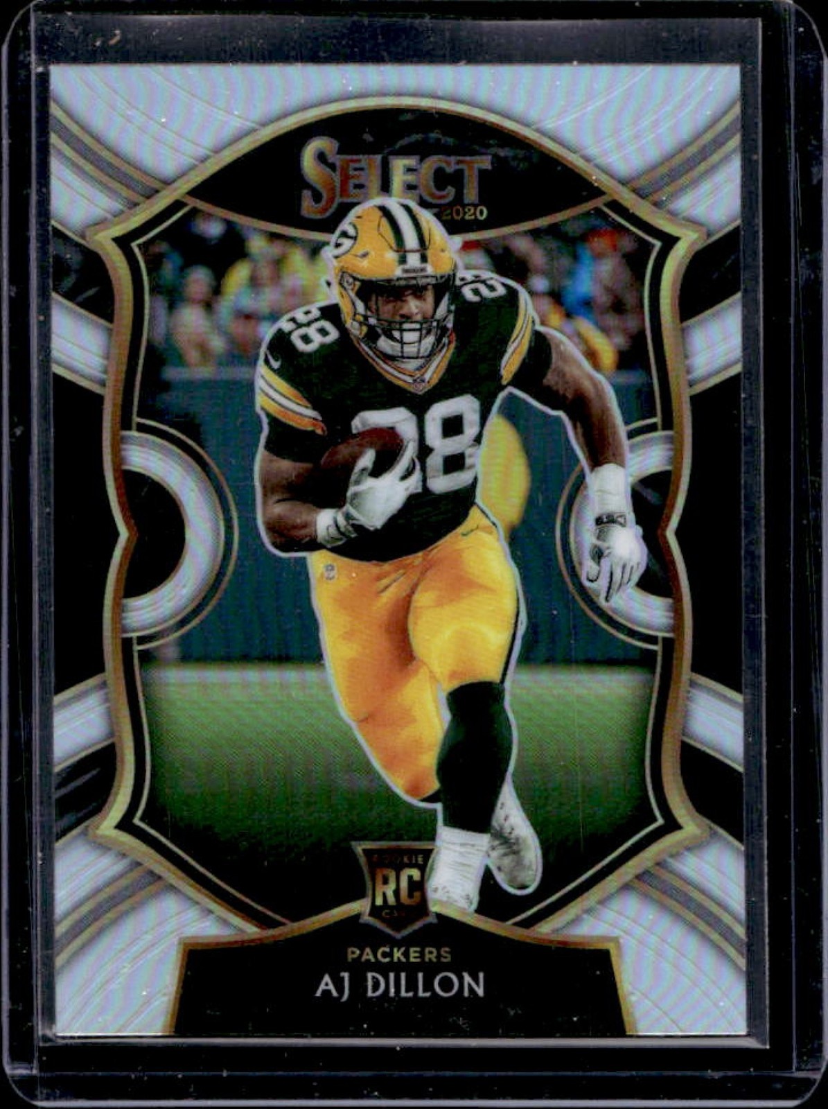 2020 Select AJ Dillon RC Silver Prizm Rookie Concourse #65 Packers