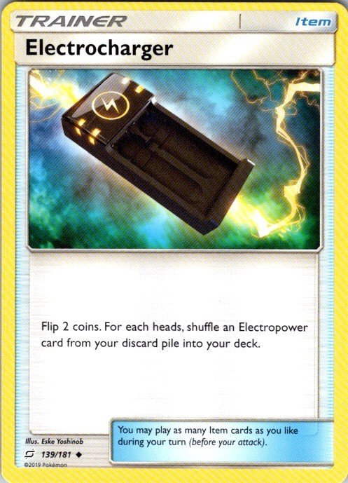Electrocharger 139/181 Uncommon Team Up Pokemon Near Mint