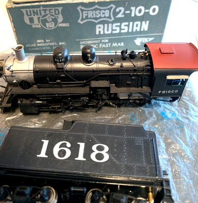 OO/HO MESSING ATLAS MASSSTAB MODELLE FÜR PFM FRISCO 2-10-0 RUSSISCH #1618 VERPACKT