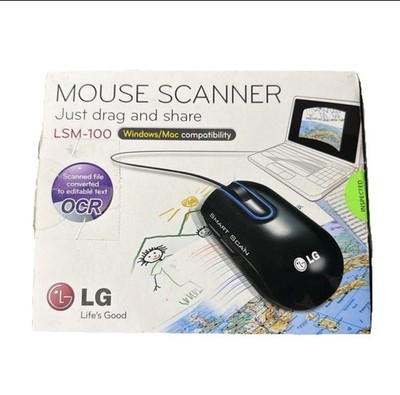 LG Smart Scan LSM-100 Black Mouse Scanner Windows Mac Compatible