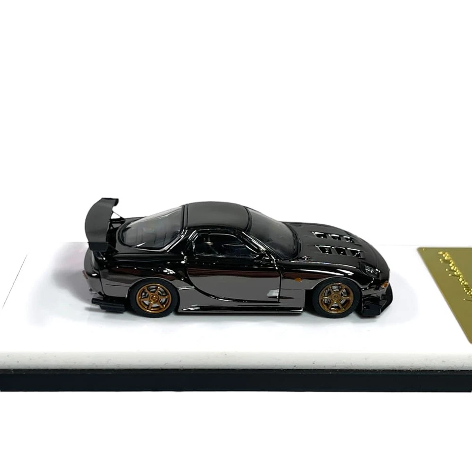 Modellino Auto MC Models 1/64 Mazda RX7 FD3S Chrome Black - Immagine 3 di 4