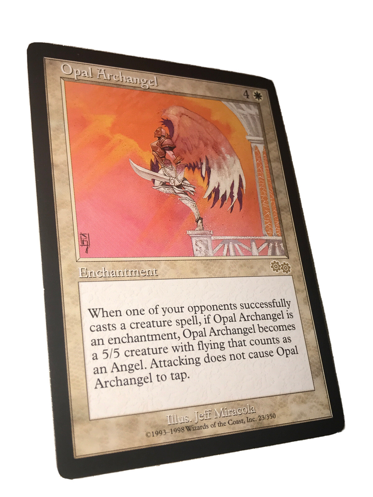 Opal Archangel - Urza's Saga - RESERVED LIST- English - MTG Magic NM