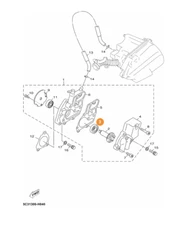 ORIGINAL Yamaha Aerox 4 50 Water Pump Oil Fender 2018 2019 / Neo's 4 50 2018-019