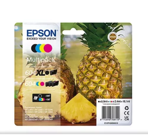Epson 604XL Noir/Cyan/Magenta/Jaune Cartouches d'Encre - Date 2026