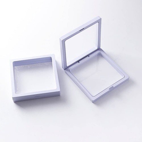 10/20X Transparent PE Thin Film Suspension Jewelry Display Box for Ring Necklace - Picture 5 of 9