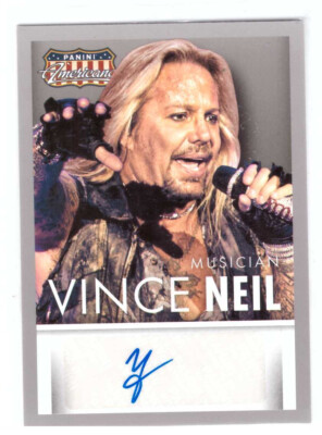 2015 Panini Americana Musician Signatures Auto Vince Neil Mötley Crüe