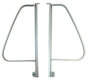 Pair of T2 fixed 1/4 quarter light aluminium bars & C shaped window frames C9014 - Picture 1 of 1