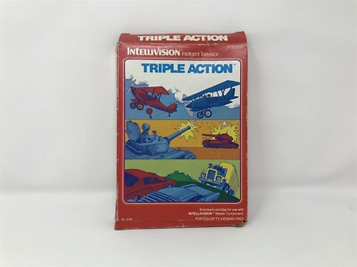 Triple Action - Intellivision - Complete in box - CIB - 