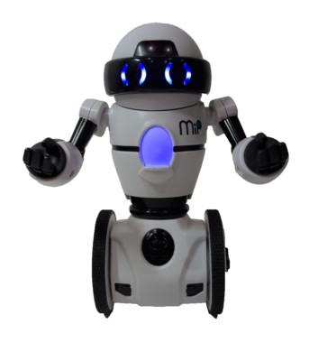 WowWee 0820 MiP White/Black RGB LED Eyes The First Balancing Toy Robot- Tested