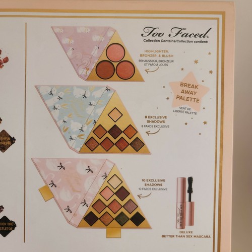 Too Faced Under The Christmas Tree Breakaway Makeup Palettes & Mascara BNIB - Picture 7 of 10