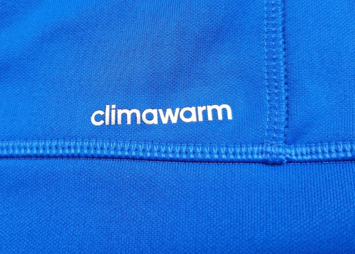 Adidas Hoodie Pullover Sweatshirt Climawarm 3 Bar Logo Blue Gray Size Large Tall - Picture 14 of 23