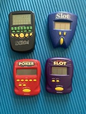 Radica Handheld Game Lot Pocket Poker Pocket Slot Solitaire Tested Working