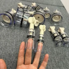 2PCS Nipple Sucker Cupping Clamps Breast Clit Twist Vacuum Suction Cup Sex Toys