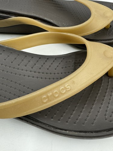 Crocs Carlie Platform Flip Flop Sandals Women's Size 9 - Picture 4 of 11