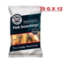 MS Midland Snacks Traditional Pork Scratching 70g x 12 Packs - Great Taste