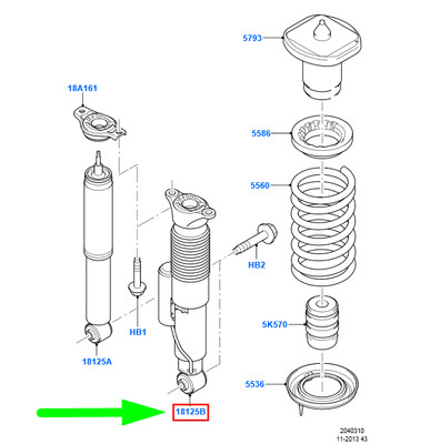 NEW FORD GALAXY MK2 REAR SHOCK ABSORBER 1481674 6G91-18K077-FAH  