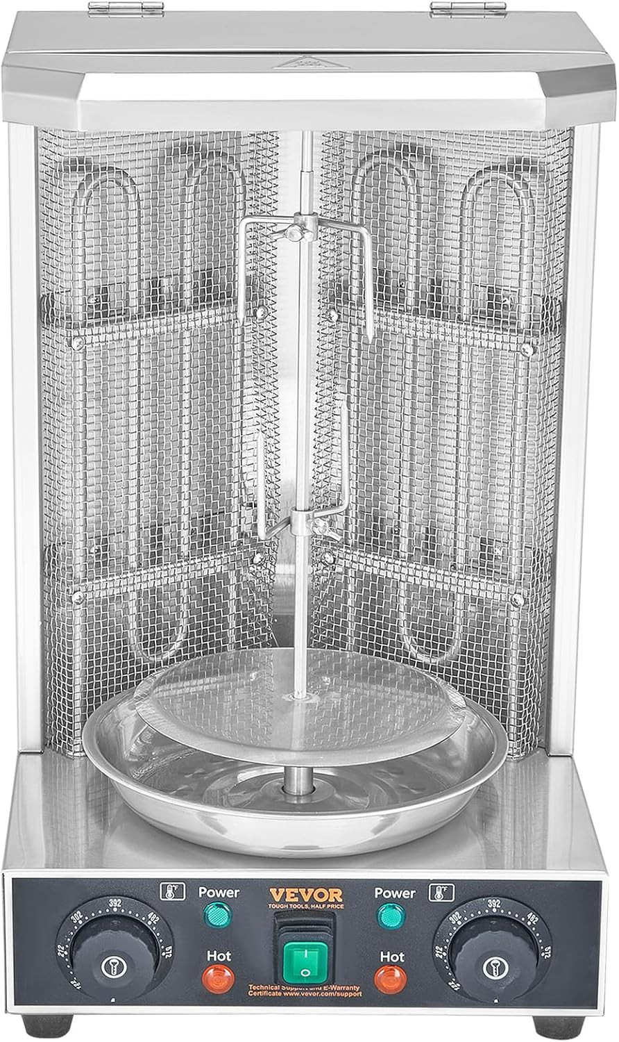 Shawarma Grill Machine, 122°F-572°F, 13Lbs Capacity, Chicken Shawarma Cooker Mac