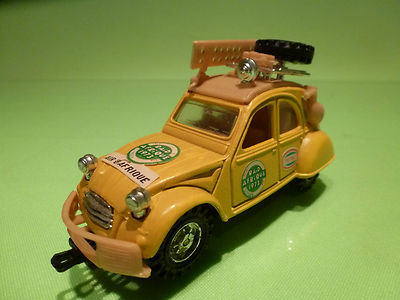 RARE TOP ! JOUET VINTAGE MACAU Toys 1:32 ? - CITROEN 2CV RAID AFRIQUE 1973