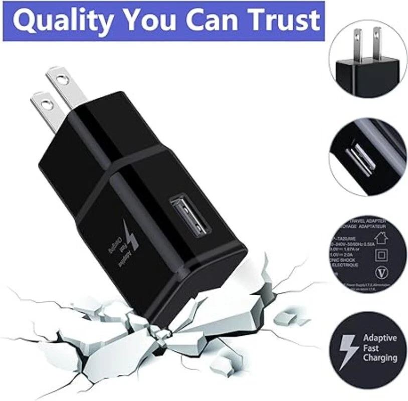 4 X адаптивный быстрый настенный штепсельная вилка зарядное устройство для iPhone Samsung HTC LG Android универсальный - Изображение 3 из 4